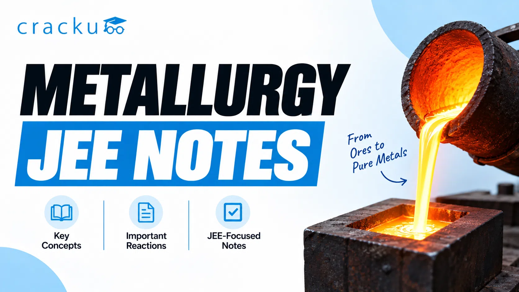 Metallurgy JEE Notes PDF, Practice Questions: Download Now