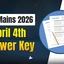 JEE Mains 2026 April 4 Answer Key PDF by Cracku(Shift 1 & 2)