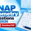 SNAP Geometry Questions PDF 2026 with Video Solutions