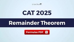 CAT Remainder Theorem Formula PDF, Download Now