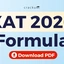XAT 2026 Formulas, Download XAT Quant Formulas PDF