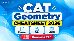 CAT Geometry Cheat Sheet 2026: Formulas with Questions PDF