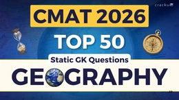 CMAT 2026 Top-50 Static GK Questions on Geography PDF