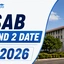CSAB Round 2 Date 2026, Registration, Fees & Schedule