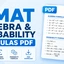 NMAT Algebra and Probability Formulas PDF, Download Free