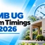 IIMB UG Exam Timings 2026, Reporting Time & Preparation Tips
