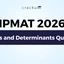 IPMAT Matrices and Determinants Questions 2026 with Solutions