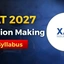 XAT Decision Making Syllabus 2027 PDF, Important Topics