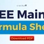 JEE Mains Formula Sheet PDF, Physics, Chemistry, Maths
