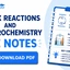 Redox Reactions and Electrochemistry JEE Notes, Download Now