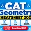 CAT Geometry Cheat Sheet 2026: Formulas with Questions PDF