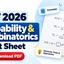 CAT Probability Cheat Sheet 2026 Formula, PYQ Download PDF