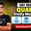 CAT Quant Study Material 2026, Important PYQs, Formula PDF