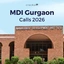 MDI Gurgaon Calls 2026 OUT, Cut-off, Dates & PI Process