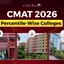 CMAT Percentile-wise Colleges 2026,  Check Expected Cut-off