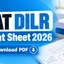 CAT DILR Cheat Sheet 2026 PDF, Important Topics, Formulas