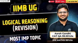 IIMB UG Logical Reasoning Revision Live Class 2026, Time & Link