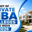 List of Private MBA Colleges in India 2026 with Placements