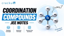 Coordination Compounds JEE Notes, Download PDF & Formulas