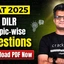 ﻿CAT 2025 DILR Topic-wise Questions PDF (Most Expected)