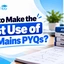 How to make the Best use of JEE Mains PYQs? Check Now
