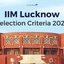 IIM Lucknow Selection Criteria 2025 PDF, Application Process