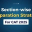 CAT Section-wise Preparation Strategy 2025, Study Material