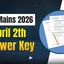 JEE Mains 2026 April 2 Answer Key PDF by Cracku(Shift 1 & 2)