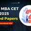 MAH MBA CET 2025 Solved Paper PDF, Download Section-Wise PDF