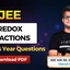 JEE Redox Reactions PYQs With Video Solutions, Download PDF