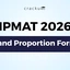 IPMAT Ratio and Proportion Formulas 2026 PDF, Download Now