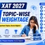 XAT LR Topic-Wise Weightage 2027, Previous Year Analysis