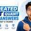 Most Repeated CAT Quant TITA Answers in Last 5 Years