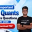 100+ Most Important CAT Algebra Questions PDF For CAT 2026