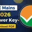 JEE Mains 2026 Answer Keys by Cracku (Shift-wise PDF)