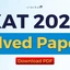 XAT 2026 Solved Paper PDF, Section-wise Papers, Analysis