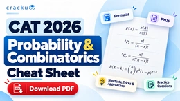 CAT Probability Cheat Sheet 2026 Formula, PYQ Download PDF