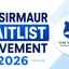 IIM Sirmaur Waitlist Movement 2026, Previous Year Analysis