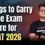 Things to Carry to the Exam Centre for IPMAT 2026, Check Now
