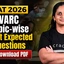 CAT 2026 VARC Expected Questions PDF with Video Solutions