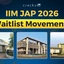 IIM JAP Waitlist Movement 2026, College & Category-wise Analysis