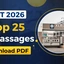 XAT Top 25 Most Important RC Passages PDF for 2026