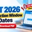 CAT 2026 Correction Window Dates OUT, Check Editable Fields