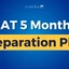 CAT 5 Month Preparation Plan 2025, Section-wise Study Plan
