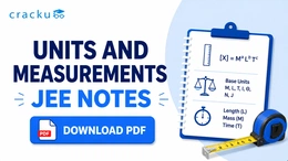 Units and Measurements JEE Notes PDF, Download Now