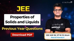 JEE Properties of Solids and Liquids PYQs with Solutions PDF