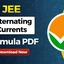 Alternating Currents Formulas for JEE 2027, Download PDF