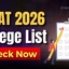 NMAT Colleges List 2026, Institute-wise Expected Cut-off