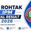 IIM Rohtak IPM Final Result 2026, Merit List, Download Link
