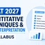 CMAT Quantitative Techniques & Data Interpretation Syllabus 2027